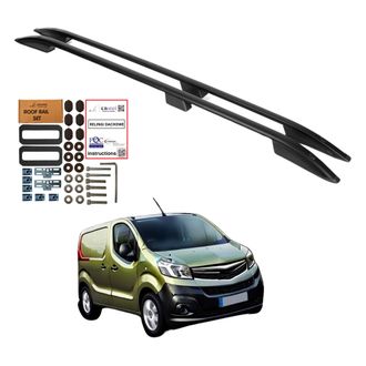 OEM Barras De Techo Opel Vivaro Renault Trafic Fiat Talento 2014- Long Black