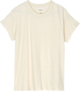 The Great. THE Great - Boxy Crew T-shirt - Dames - Tops - Geel - Maat: XS Katoen