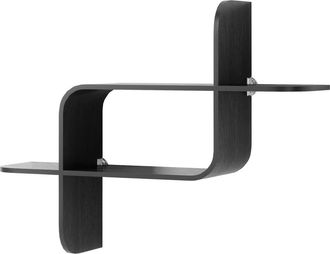 Umbra Montage Schweberegal, Gummibaumholz schwarz