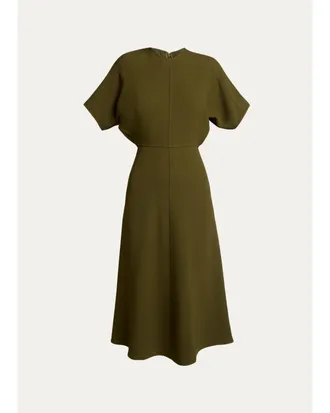 Victoria Beckham Eleanor A-Line Midi Dress