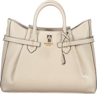Guess Beige Polyurethane Womens Womens Handbag