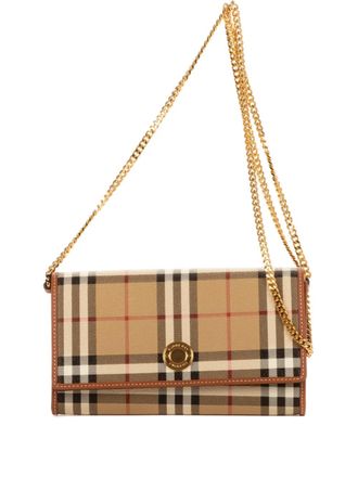 Burberry 2000s check chain bag - Neutrals