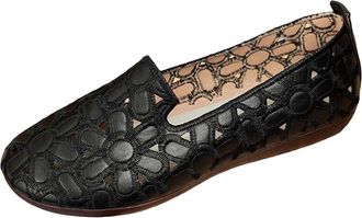 Generic Womens Flat Shoes Wide Width Ballet Shoes Round Toe Solid Color Classic Stylish Breathable Comfortable Casual Ballet Flat Parties Work Black