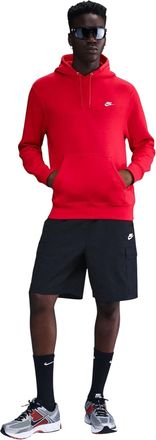 Nike Heren Club Fleece Pullover Hoodie (Uni Rood)