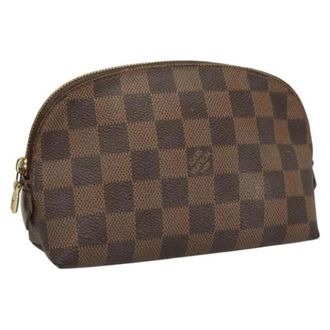 Louis Vuitton Pre-owned Canvas pouches - Dames - Vintage Tassen - Bruin - ONE Size - Leer - Vintage