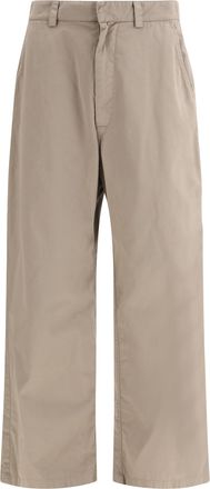 Balenciaga Mens Workwear Trousers New Beige Cotton