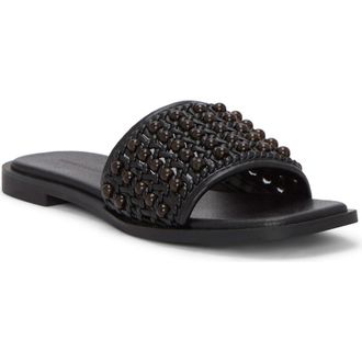 Lucky Brand Gidya Slide Sandal in Black Brown Beads at Nordstrom Rack, Size 9