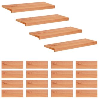 vidaXL Alfombras Para Escalones 20 Uds. 70 X 25 X 2 Cm Barniz Vidaxl