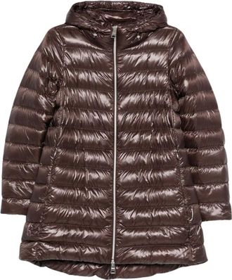 Herno Dames, Jassen, Bruin, Maat: XS Nylon
