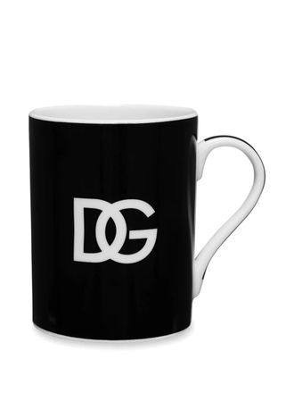 Dolce & Gabbana Tazza con stampa DG - Nero