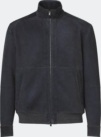 Canali Suede bomber jacket