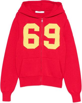 Gimaguas Number Hooded Cardigan