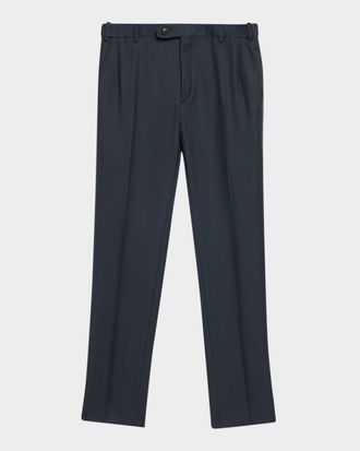 Brioni Men & apos;s Textured Wool Dress Pants