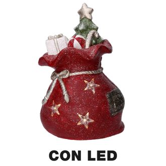 Vacchetti Vacchetti - Pack Regalo Resina Led Rojo Cm27x22h40