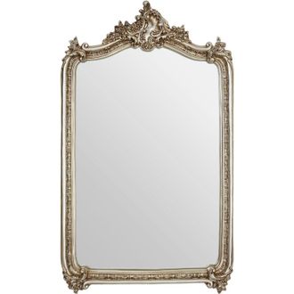 Premier Housewares Wall Mirror Exquisite Ornate Design Gold Color Grand Wall Mirrors For Hallways Bedroom and Livingroom W89 x D13 x H150cm