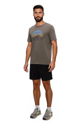 tentree Vintage Sunset T-Shirt in Timber Heather/light Moss at Nordstrom, Size Xx-Large
