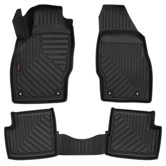 OEM Alfombrillas De Goma 3d Para Coche: Opel Corsa D (hatchback, 2006-2015) - Borde De 5 Cm
