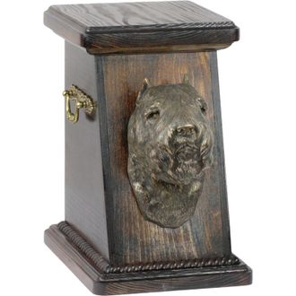 OEM Terrier Irland&eacute;s De Pelo Suave, Terrier De Trigo - Urna Para Cenizas De Perro, Urna Elegante Con Estatuilla, Urna Conmemorativa Con Busto De Perro De 