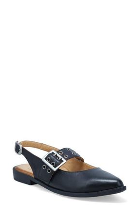 Miz Mooz Freya Slingback Pointed Toe Mary Jane in Black at Nordstrom, Size 10.5-11Us