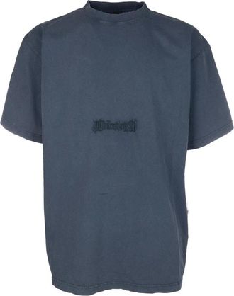 Balenciaga T-Shirt - Heren - T-shirts - Blauw - XL - Katoen - Tops