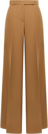 Max Mara Brown Virgin Wool Casual Womens Pants