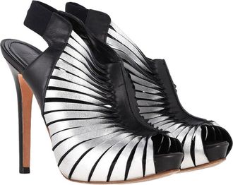 Alexander McQueen Alexander Mcqueen Womens Leather Peep Toe Slingback Heel (Authentic Pre- Loved)