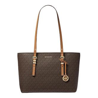 Michael Kors Quinn Tote Bag with Logo Print - female - Michael Kors - Shopping Bags - Brown - ONE SIZE - Bags