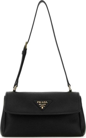 Prada Black Leather Small Shoulder Bag