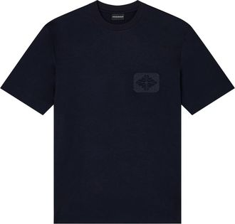Emporio Armani T-shirts en Polos - Heren - T-shirts - Blauw - XS - Tops