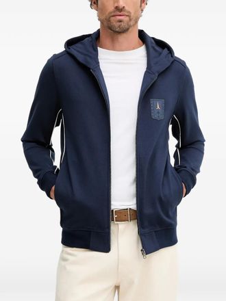 Aeronautica zip-up hoodie - Blu