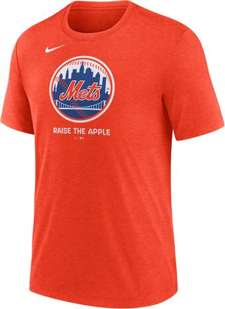 Nike New York Mets Logo Nike Mens MLB T-Shirt in Orange | NJFD89LNME-J77