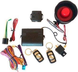 Trade Shop Trade Shop - Kit Allarme Antifurto Auto Universale Furgone Camper Roulotte 2 Telecomandi