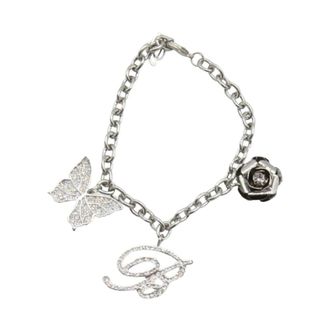 Blumarine Bracelets, female, Gray, ONE SIZE, Charm Chain Bracelet