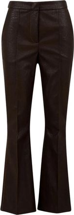 Beatrice .B Eco-leren broek Model 22Fa 1716 - Dames - Wijde Broeken - Zwart - M - Leer - Broeken