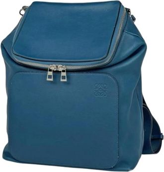 Loewe Zaino in pelle Pre-owned - - Pre-owned - Donna - Blu - ONE SIZE