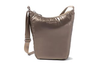 Baggallini Swift Mini Crossbody Cross Body Womens Handbags Copper Metallic, Polyester