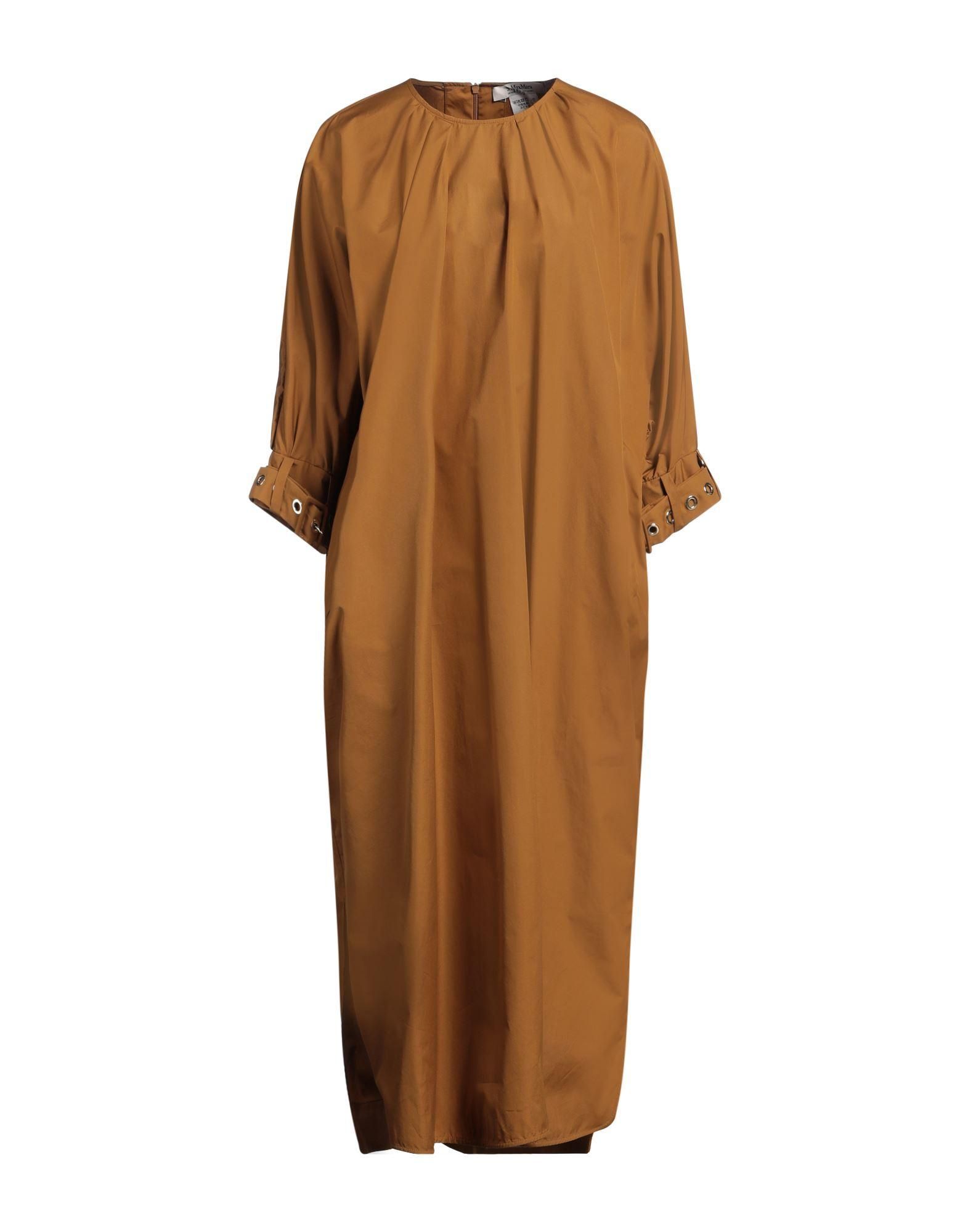 Desigual Damen Kleid Lässig - Langarm Mit Hemdkragen In Uni-Farbe