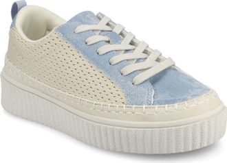 Journee Collection Pazey Platform Sneaker in Denim at Nordstrom Rack, Size 6.5