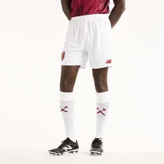 New Balance West Ham United Uomo New Balance 26/27 Home Short in Bianco, Poliestere, Taglia L