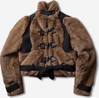 Ottolinger Women s Belted Steppe Jacket Furry
