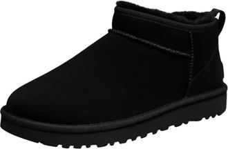 Generic Womens Ladies MX60L Faux Suede Classic Micro Cozy Slipper Boots - Soft, Comfortable & Stylish Indoor Footwear (Black, 8 UK)