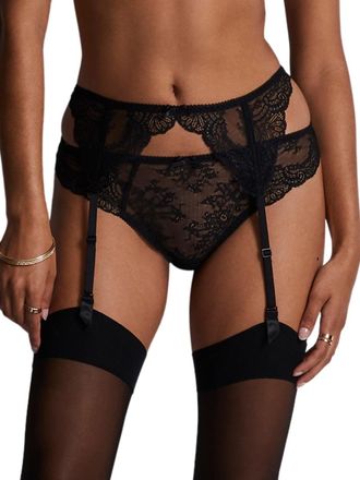 Aubade Womens Danse Des Sens Suspender Belt - Black Polyamide - Size X-Small