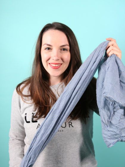 Aquí, todos los pasos para hacerse un turbante