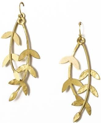 Matr Boomie Aamani Linear Vine Dangle Earring in Gold at Nordstrom