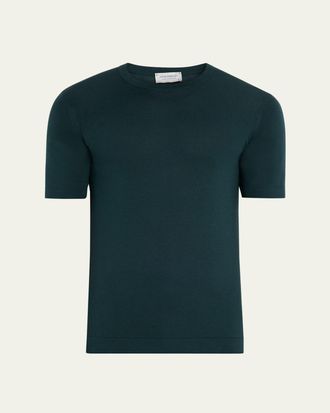 John Smedley Mens Lorca Sea Island Cotton T-Shirt
