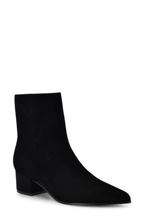 Nine West Maribu Pointed Toe Bootie in Black Suede at Nordstrom, Size 10.5