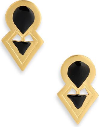 Karine Sultan Sculpted Enamel Drop Earrings in Gold at Nordstrom Rack