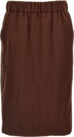 Dries Van Noten Brown Safya Skirt