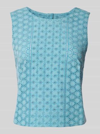 Jake*s Casual Top im Batik Look in Eisblau, Gr&ouml;&szlig;e 36