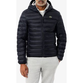 Lacoste Hooded Puffer Jacket in Hde Abysm at Nordstrom, Size 52 Us